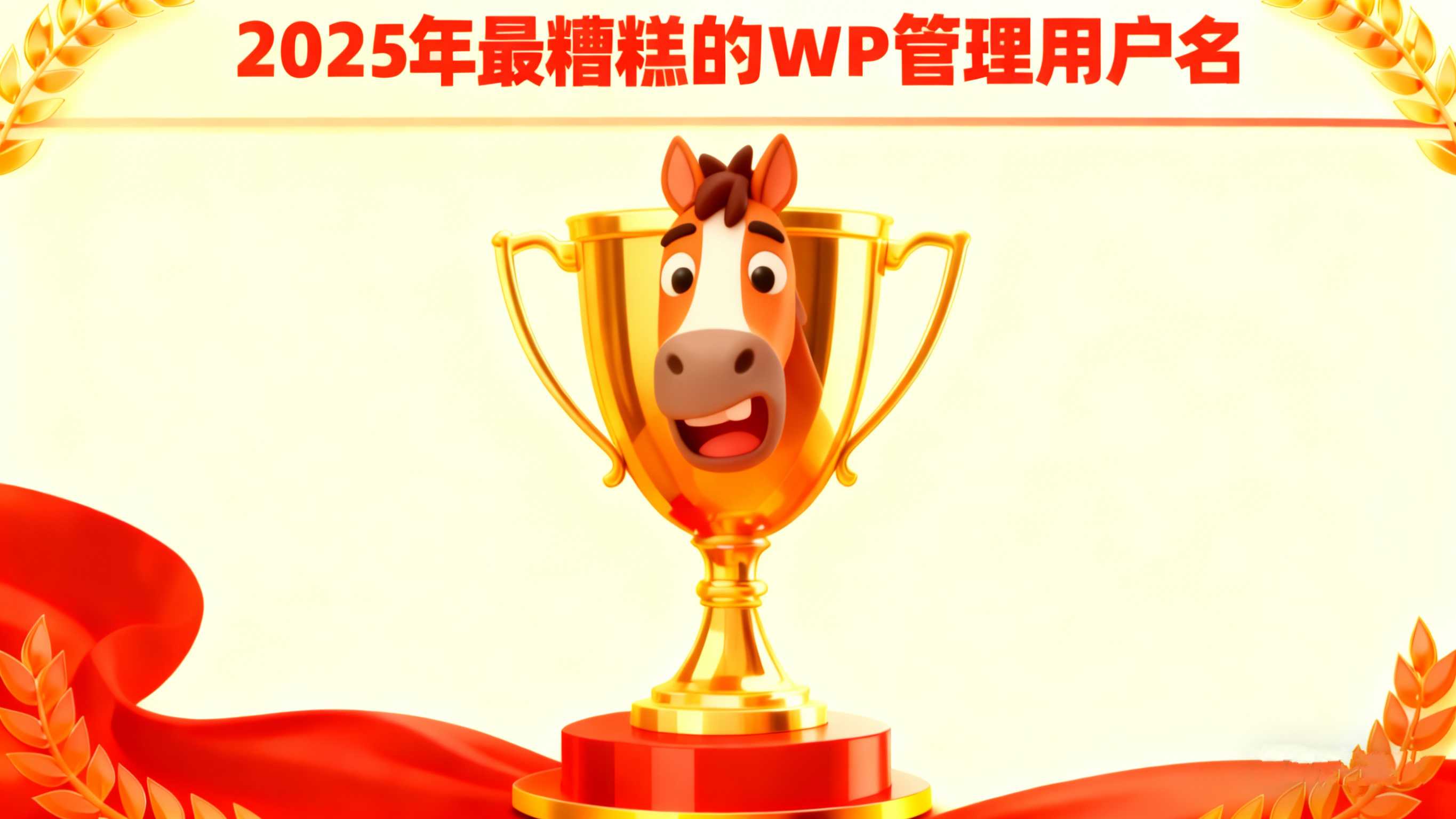 以身饲蛊：揭秘2025年WordPress类网站最糟糕的前25大管理员账号名称